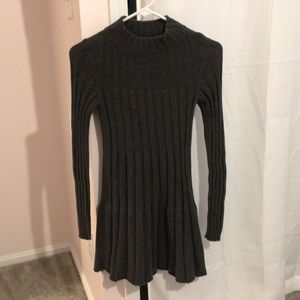 Charcoal gray sweater tunic xs